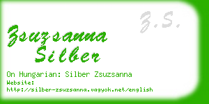 zsuzsanna silber business card